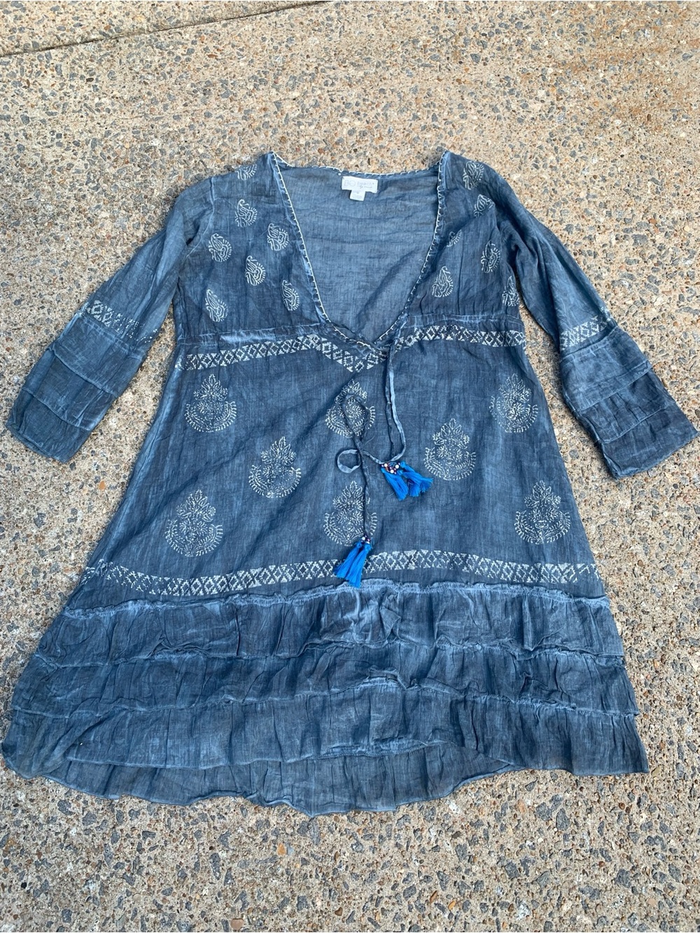 Beach By Exist Bohemian Cotton Tunic/ Swimsuit Coverup